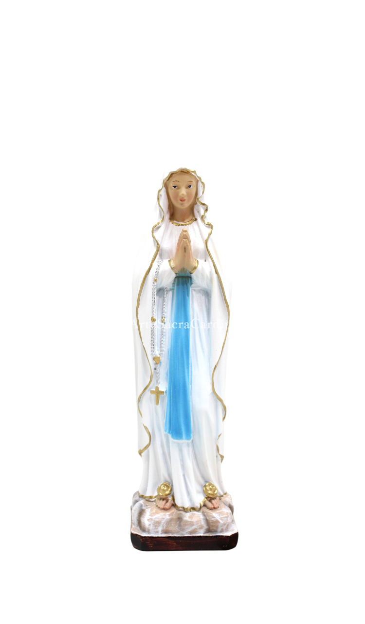 Statua Madonna Lourdes 20 cm in Resina