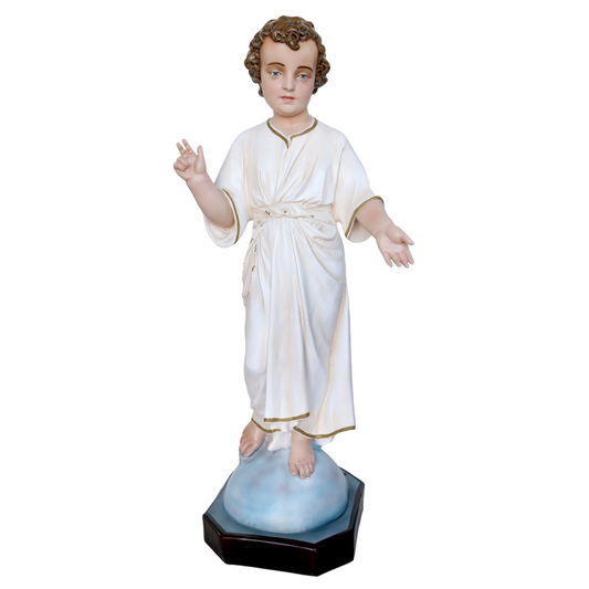 Statua Gesù Bambino Infante Santissimo Nome di Gesù 100 cm in Resina