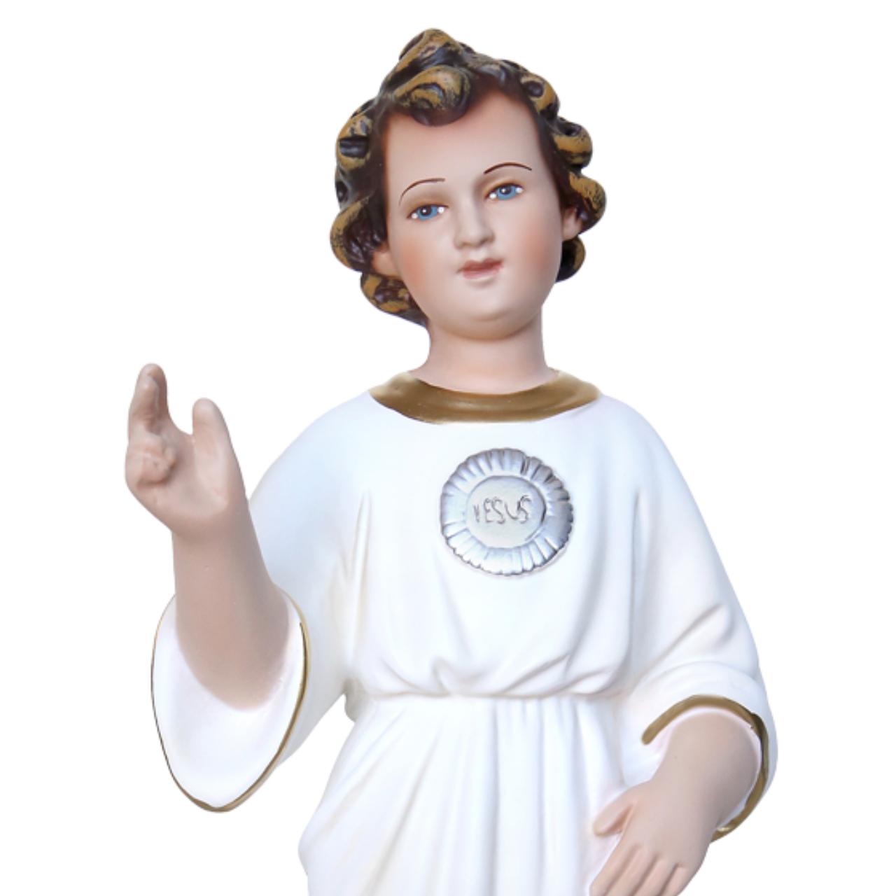 Statua Gesù Bambino Infante Santissimo Nome di Gesù 30 cm in Resina Piena