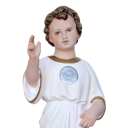 Statua Gesù Bambino Infante Santissimo Nome di Gesù 45 cm in Resina