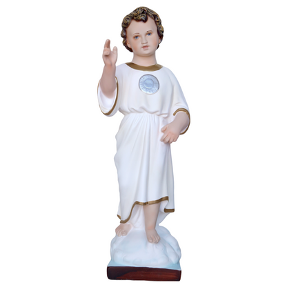 Statua Gesù Bambino Infante Santissimo Nome di Gesù 45 cm in Resina