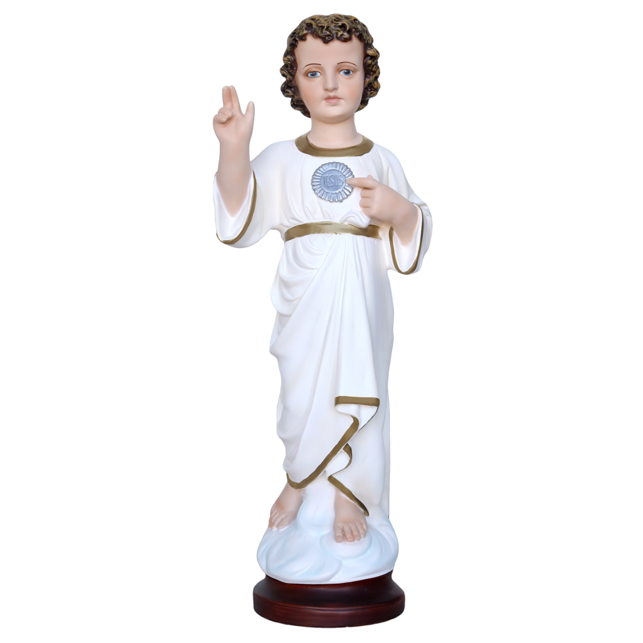Statua Gesù Bambino Infante Santissimo Nome di Gesù 50 cm in Resina