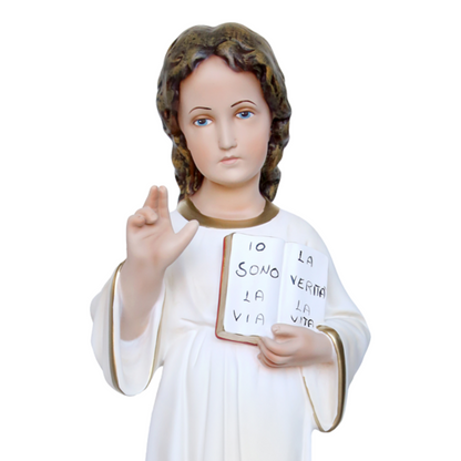 Statua Gesù Bambino Infante Santissimo Nome di Gesù 60 cm in Resina