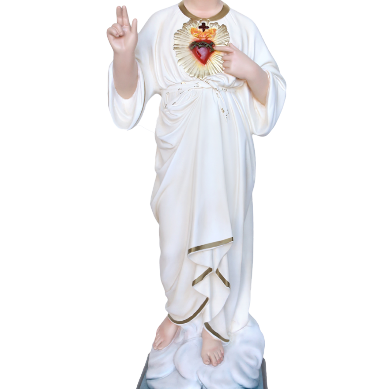 Statua Gesù Bambino Infante Santissimo Nome di Gesù 85 cm in Resina