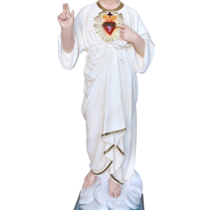 Statua Gesù Bambino Infante Santissimo Nome di Gesù 85 cm in Resina