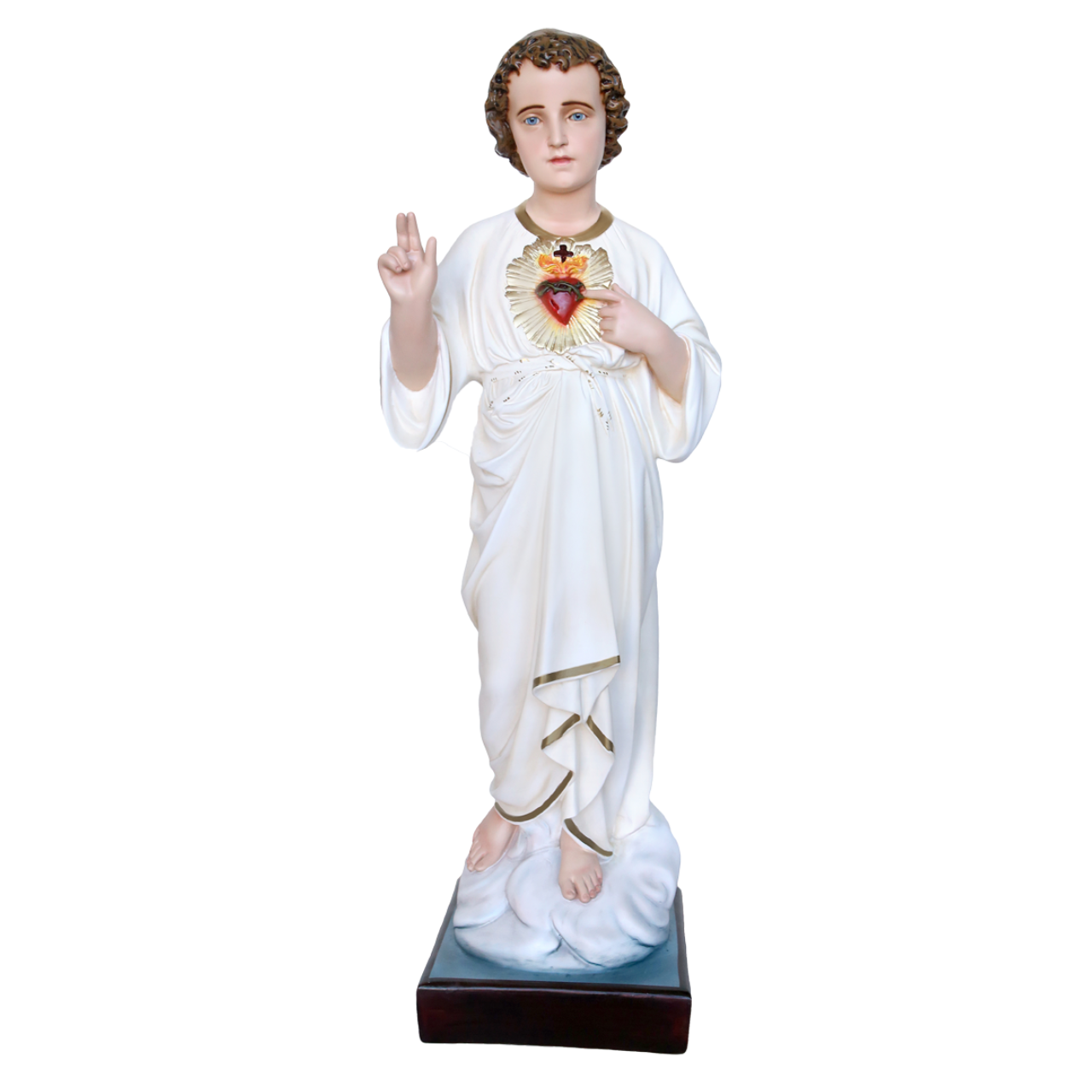 Statua Gesù Bambino Infante Santissimo Nome di Gesù 85 cm in Resina