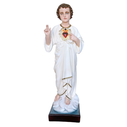 Statua Gesù Bambino Infante Santissimo Nome di Gesù 85 cm in Resina