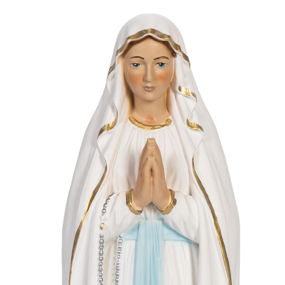 Statua Madonna Lourdes 31 cm in Resina Piena