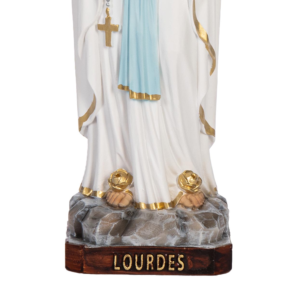 Statua Madonna Lourdes 31 cm in Resina Piena
