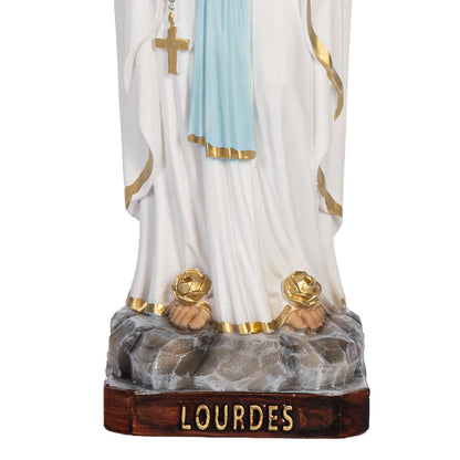 Statua Madonna Lourdes 31 cm in Resina Piena