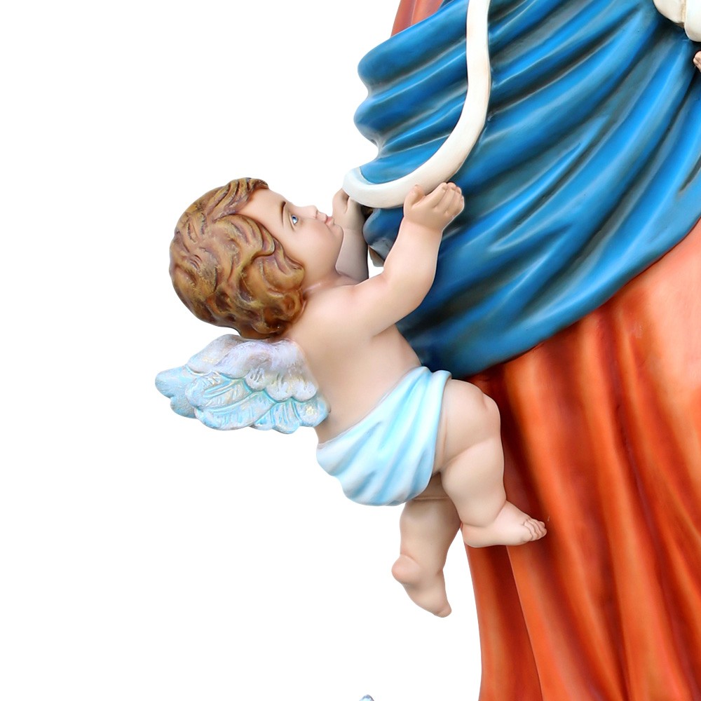 Statua Madonna Maria che Scioglie i Nodi 160 cm in Vetroresina