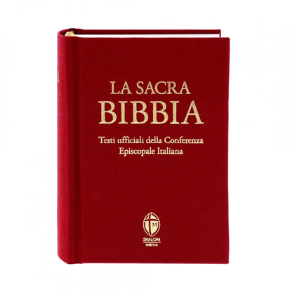 La Sacra Bibbia Edizione Tascabile Tela Rossa