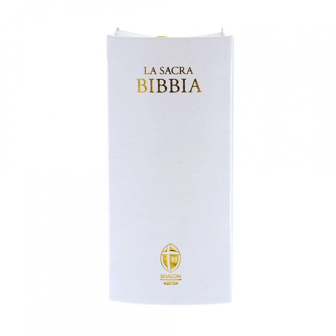 La Sacra Bibbia Edizione Tascabile Ecopelle Bianca