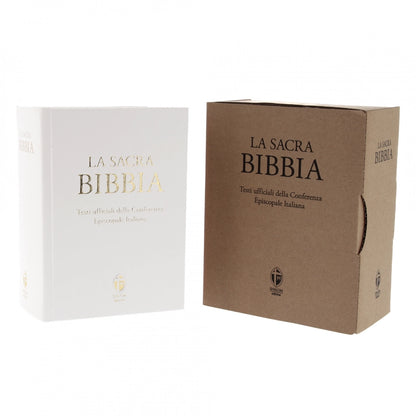 La Sacra Bibbia Edizione Grande a Caratteri Grandi Ecopelle Bianca