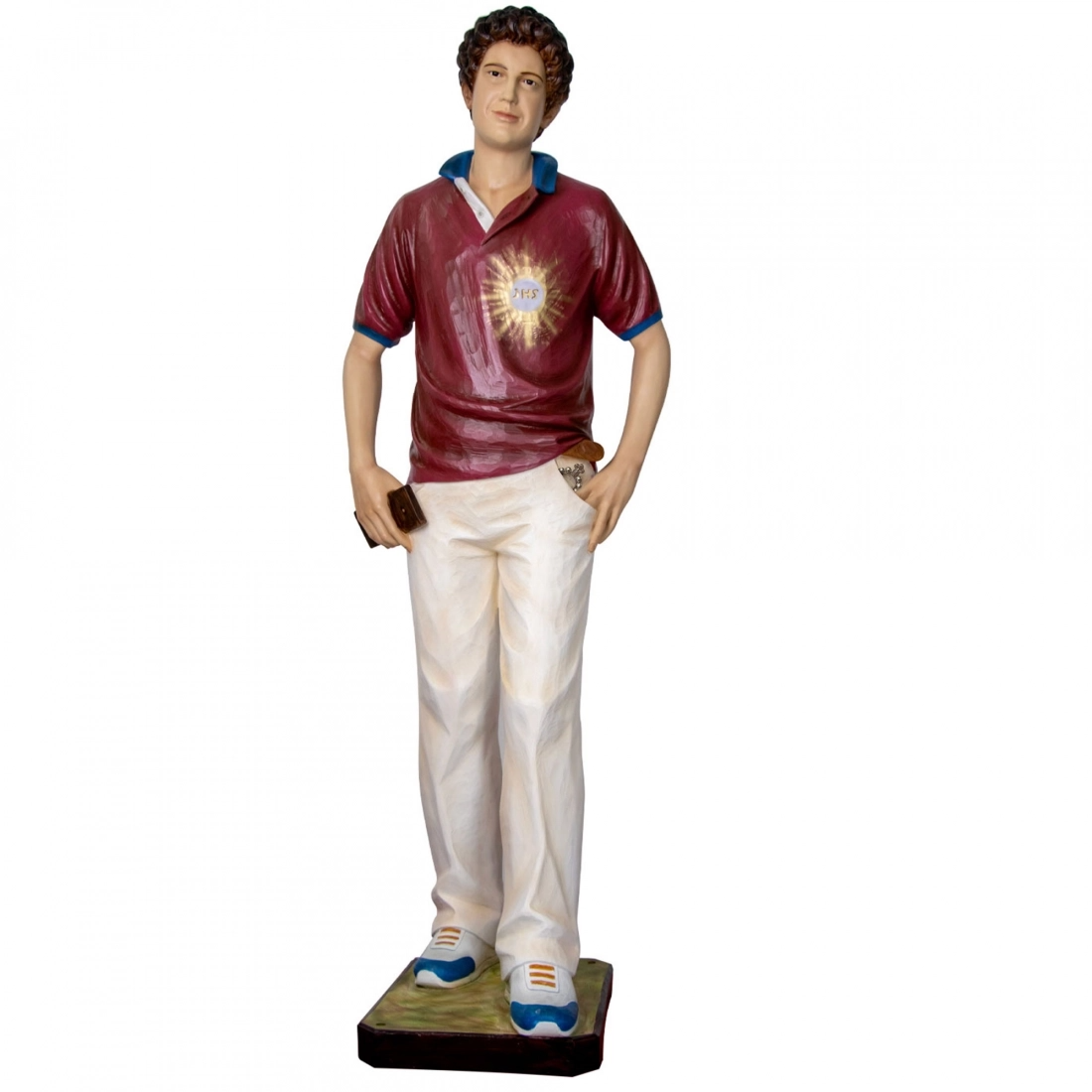 Statua San Carlo Acutis 170 cm in Vetroresina
