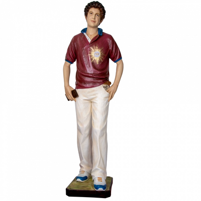 Statua San Carlo Acutis 170 cm in Vetroresina