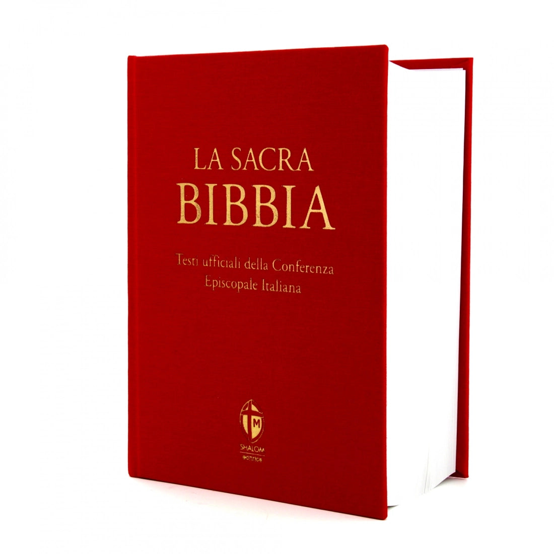 La Sacra Bibbia Edizione Grande a Caratteri Grandi Tela Rossa