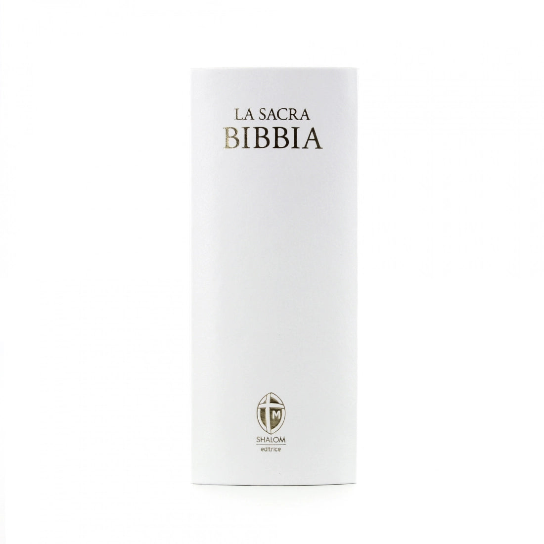 La Sacra Bibbia Edizione Grande a Caratteri Grandi Ecopelle Bianca