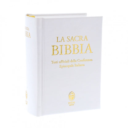 La Sacra Bibbia Edizione Tascabile Ecopelle Bianca