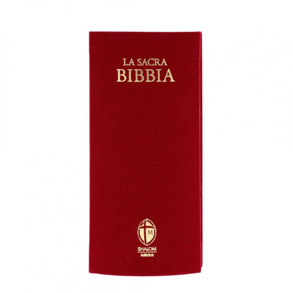 La Sacra Bibbia Edizione Tascabile Tela Rossa