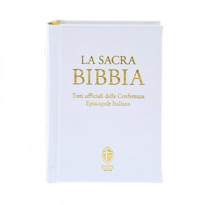 La Sacra Bibbia Edizione Tascabile Ecopelle Bianca