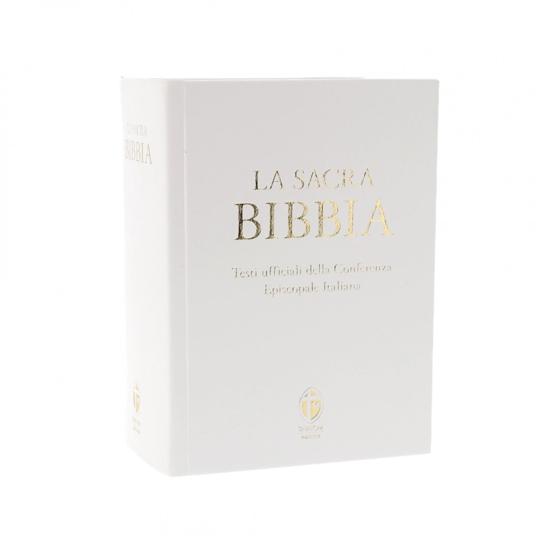 La Sacra Bibbia Edizione Grande a Caratteri Grandi Ecopelle Bianca
