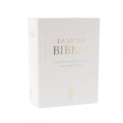 La Sacra Bibbia Edizione Grande a Caratteri Grandi Ecopelle Bianca