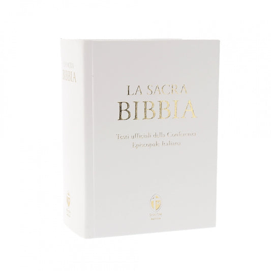 La Sacra Bibbia Edizione Grande a Caratteri Grandi Ecopelle Bianca