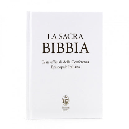La Sacra Bibbia Edizione Grande a Caratteri Grandi Ecopelle Bianca
