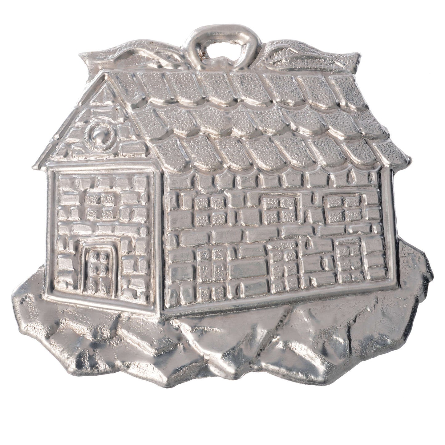 Ex Voto in Metallo per Grazia Ricevuta Casetta 8,5 x 10 Centimetri