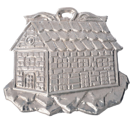 Ex Voto in Metallo per Grazia Ricevuta Casetta 8,5 x 10 Centimetri